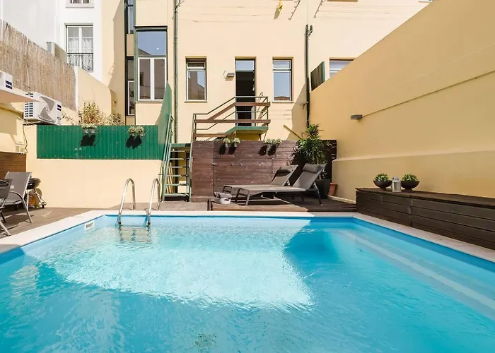 Apartament Chiado Gem Private Pool & Patio Retreat Lizbona